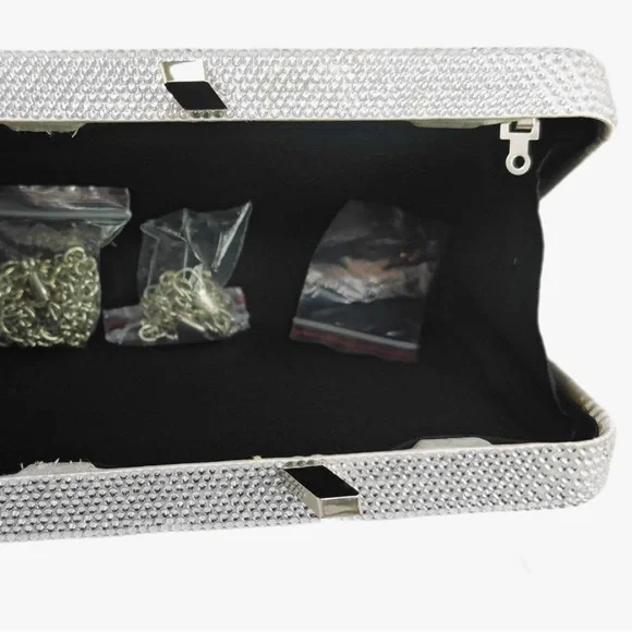 Colorful Retro TV Clutch Rhinestone Bag - Picture 4 of 6